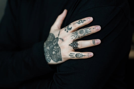 Memento Moth Silver Insect Statement Ring in Stainless Steel